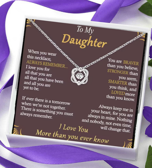 To My Daughter Necklace